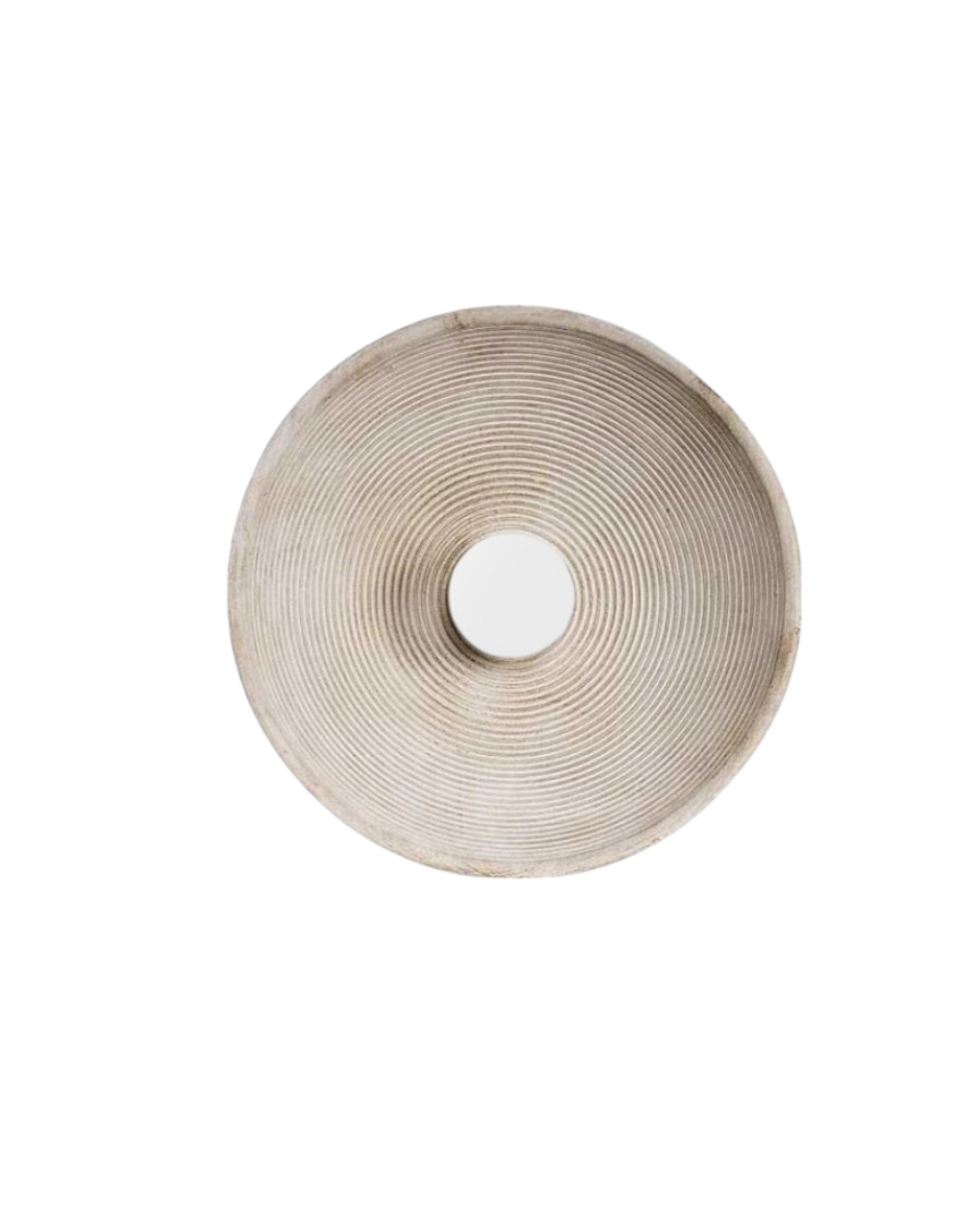 Minimalist Round Wall Lamp - Organic Wood - Modern Lighting - Image 1