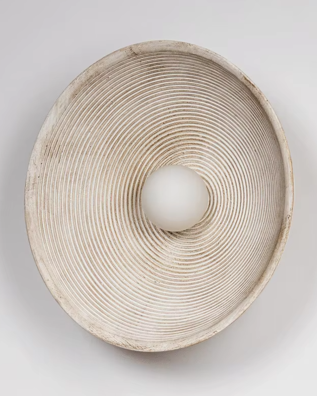 Minimalist Round Wall Lamp - Organic Wood - Modern Lighting - Image 5