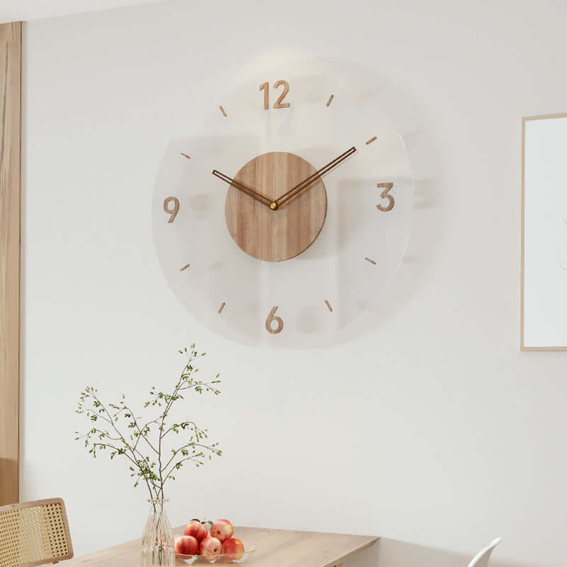 Minimalist Scandinavian Design Wooden Wall Clock