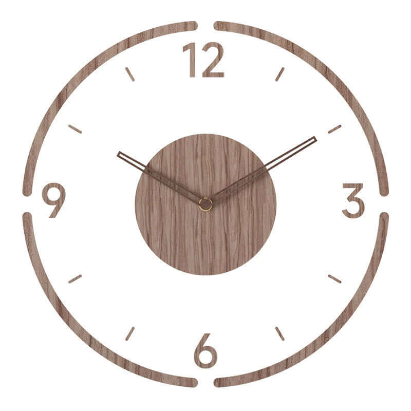 Minimalist Scandinavian Design Wooden Wall Clock