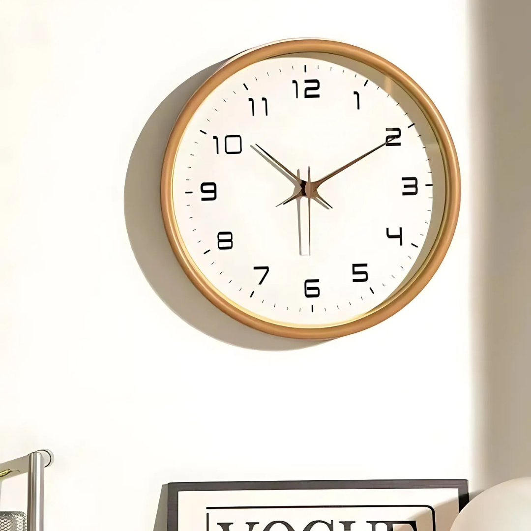 Minimalist Wooden Wall Clock - Modern Home Decor - Silent Movement - Image 2