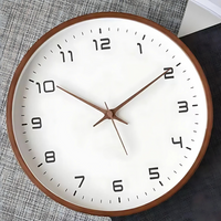 Minimalist Wooden Wall Clock - Modern Home Decor - Silent Movement