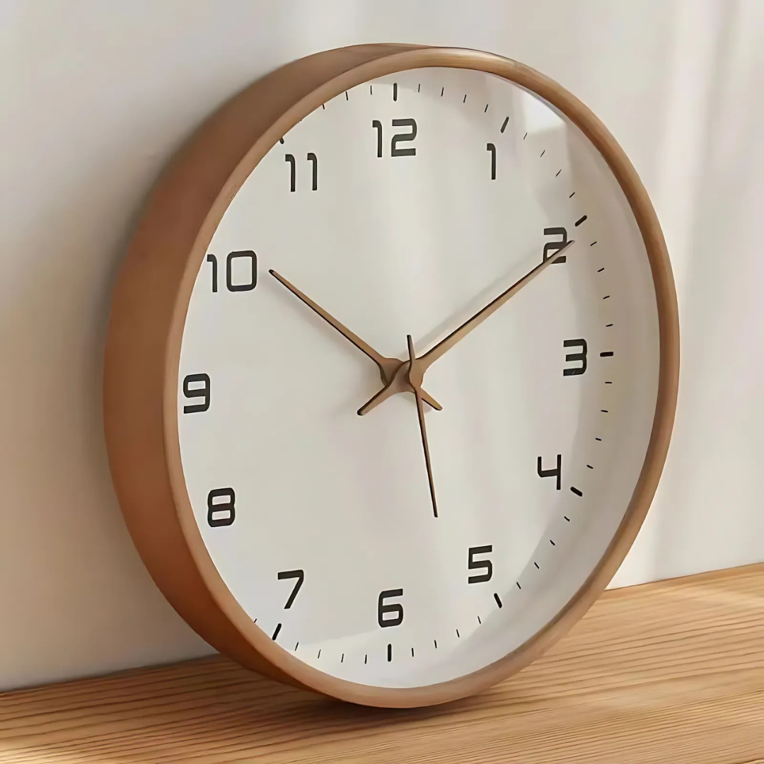 Minimalist Wooden Wall Clock - Modern Home Decor - Silent Movement - Image 4
