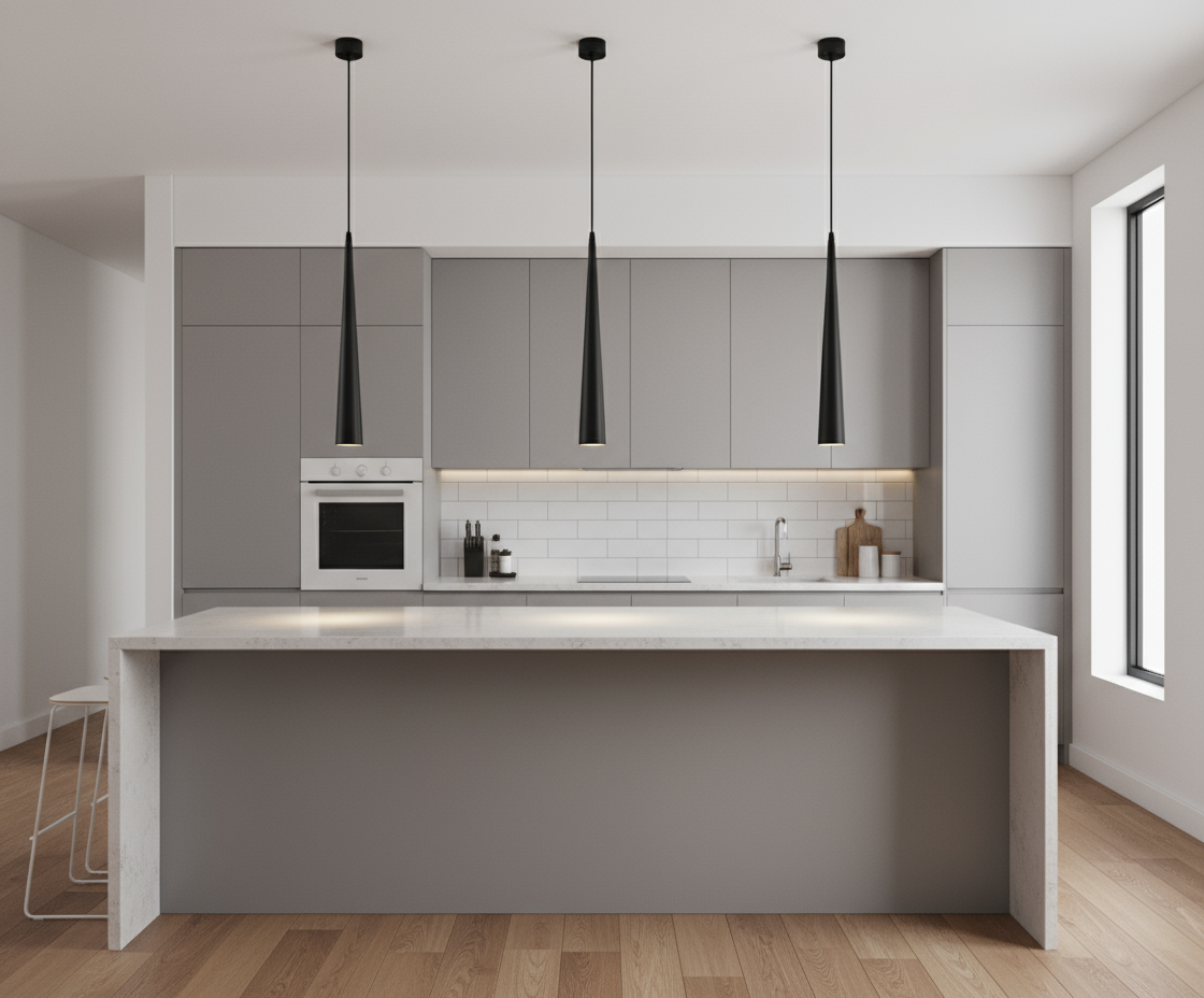 Modern Aluminium Cone Pendant Light - Contemporary Style Hanging Lamp - Image 3