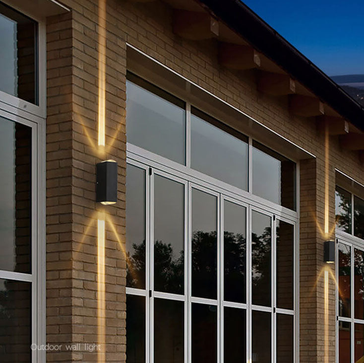 Modern Aluminium Outdoor Wall Light - Rectangular LED Sconce - Weatherproof Design - Image 3