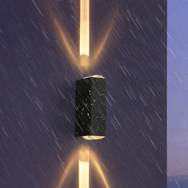 Modern Aluminium Outdoor Wall Light - Rectangular LED Sconce - Weatherproof Design - Image 4