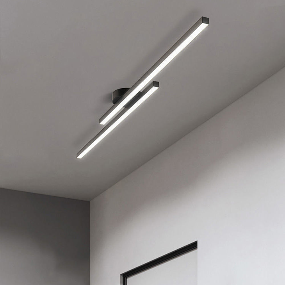 Modern Aluminium Semi Flush Mount LED Ceiling Light