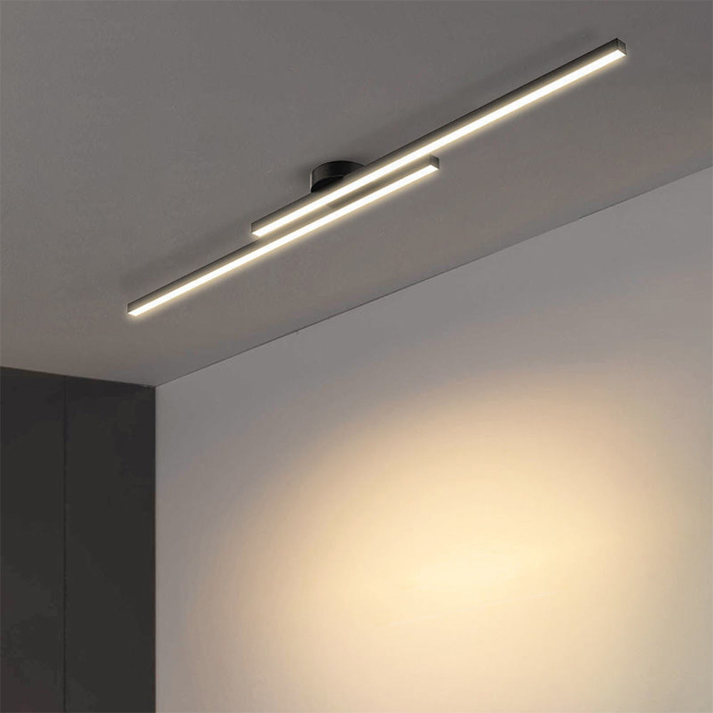 Modern Aluminium Semi Flush Mount LED Ceiling Light