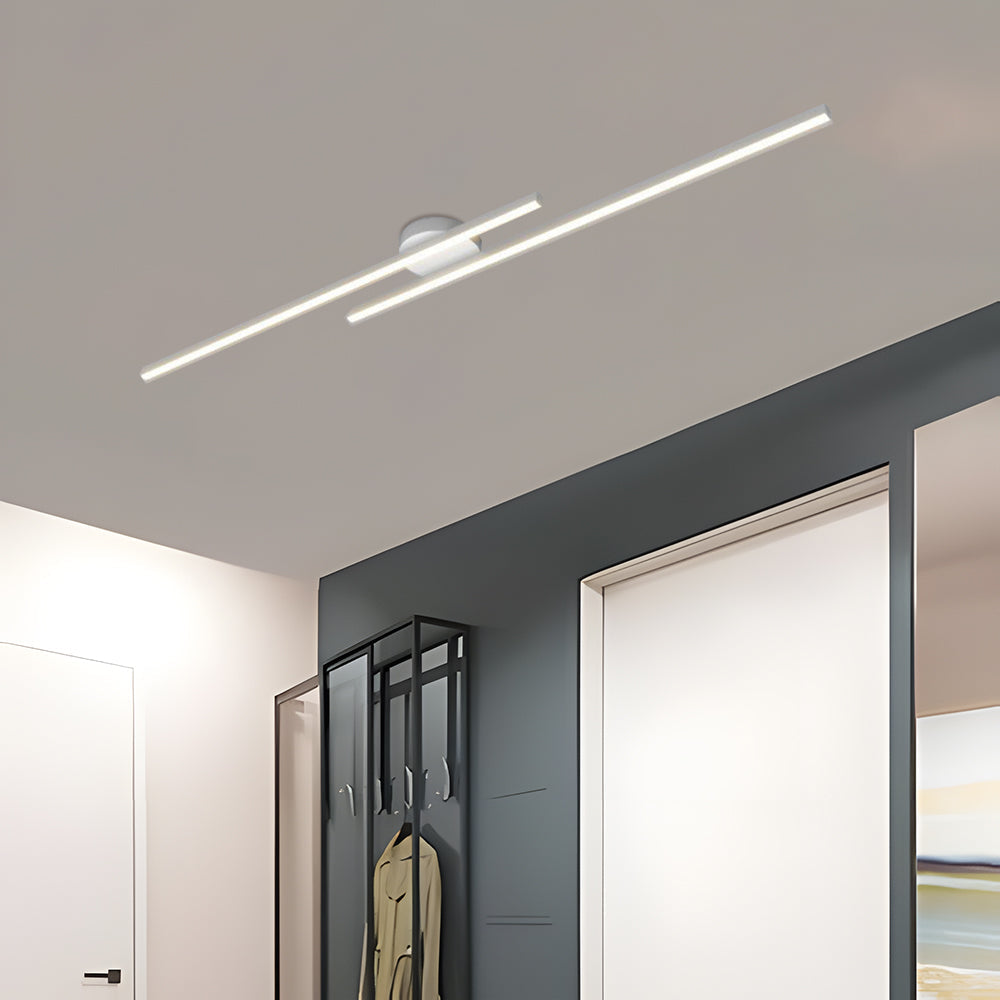 Modern Aluminium Semi Flush Mount LED Ceiling Light