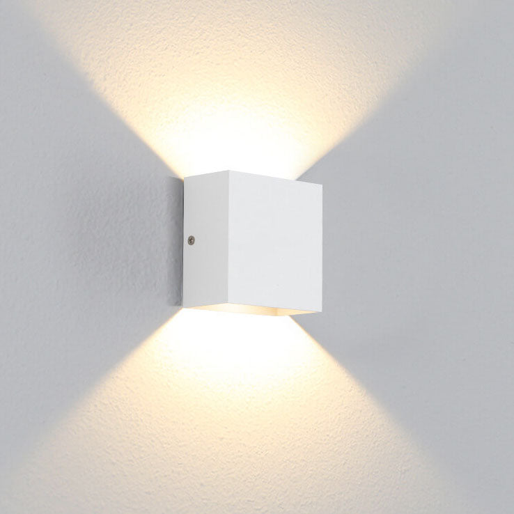Modern Aluminum Cube LED Wall Light - Contemporary Wall Sconce - Image 1