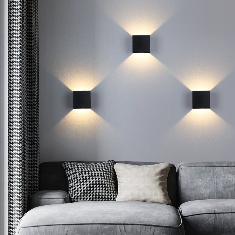 Modern Aluminum Cube LED Wall Light - Contemporary Wall Sconce - Image 2