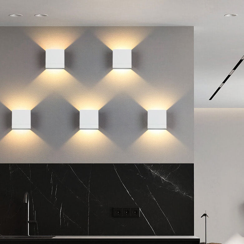 Modern Aluminum Cube LED Wall Light - Contemporary Wall Sconce - Image 3