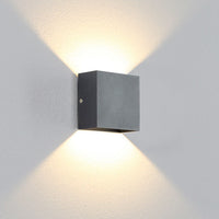 Modern Aluminum Cube LED Wall Light - Contemporary Wall Sconce