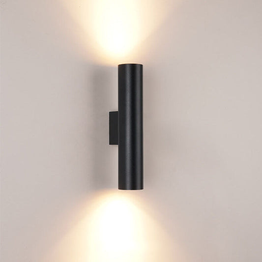 Modern Aluminum Cylinder Wall Sconce - LED 2-Light Fixture - Contemporary Style - Image 1