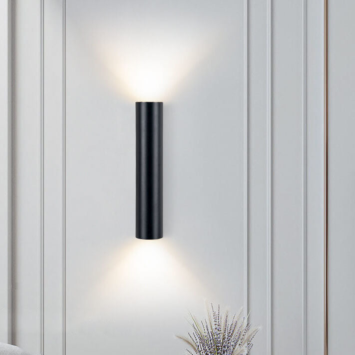 Modern Aluminum Cylinder Wall Sconce - LED 2-Light Fixture - Contemporary Style - Image 3