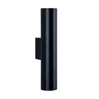 Modern Aluminum Cylinder Wall Sconce - LED 2-Light Fixture - Contemporary Style