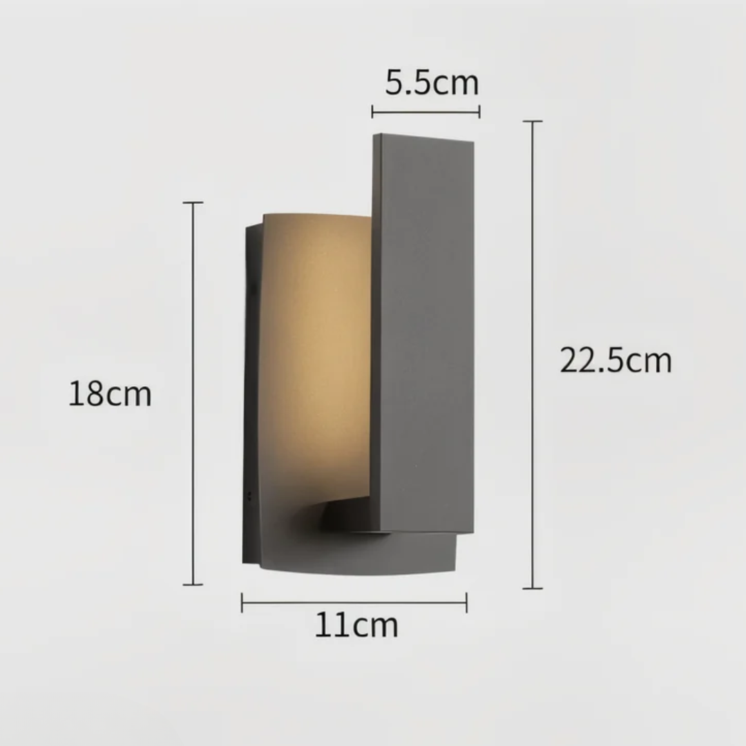 Modern Aluminum LED Outdoor Wall Light - Waterproof Exterior Fixture for Garden - 3000K Warm White - Image 3
