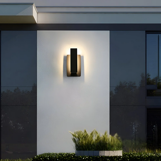 Modern Aluminum Outdoor Wall Light - LED Waterproof Exterior Lamp - Warm White - Image 1