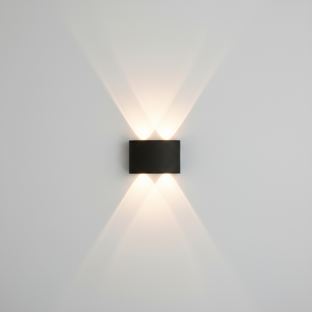 Modern Aluminum Rectangular Wall Light - Stylish 2-Light Fixture - Image 1