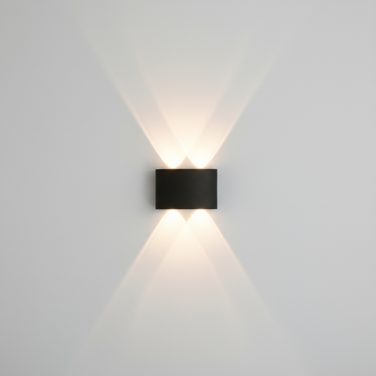 Modern Aluminum Rectangular Wall Light - Stylish 2-Light Fixture - Image 1