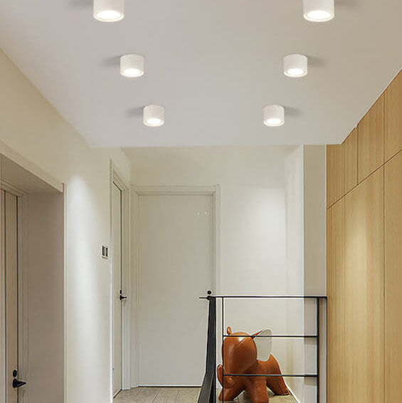Modern Cylinder LED Ceiling Light - Nordic Style - Aluminum Flush Mount - Image 2