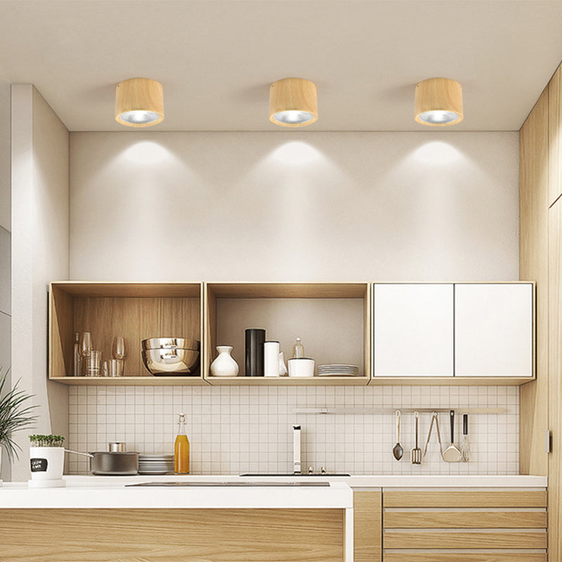 Modern Cylinder LED Ceiling Light - Nordic Style - Aluminum Flush Mount - Image 4