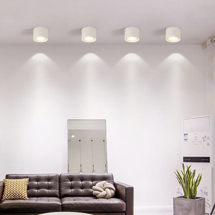 Modern Cylinder LED Ceiling Light - Nordic Style - Aluminum Flush Mount - Image 5
