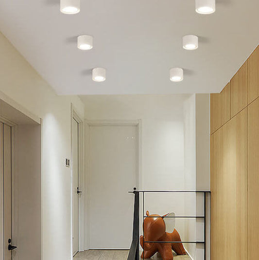 Modern Cylinder LED Flush Mount - Stylish Ceiling Light Fixture - Image 1