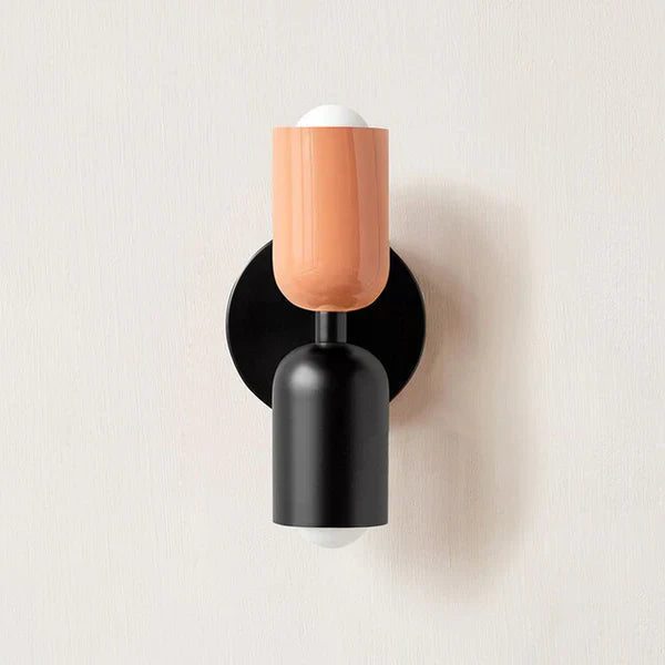Modern Cylinder Wall Sconce - Metal & Plastic - Dual LED Light - Stylish Fixture - Image 13