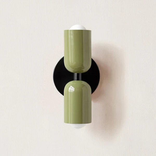 Modern Cylinder Wall Sconce - Metal & Plastic - Dual LED Light - Stylish Fixture - Image 5