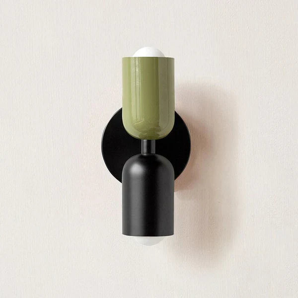 Modern Cylinder Wall Sconce - Metal & Plastic - Dual LED Light - Stylish Fixture - Image 6