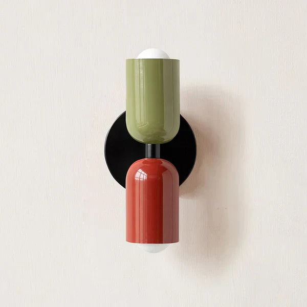 Modern Cylinder Wall Sconce - Metal & Plastic - Dual LED Light - Stylish Fixture - Image 7