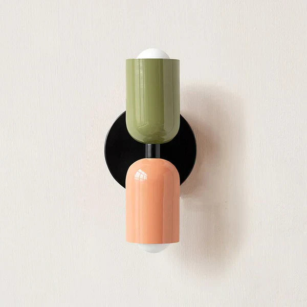Modern Cylinder Wall Sconce - Metal & Plastic - Dual LED Light - Stylish Fixture - Image 8