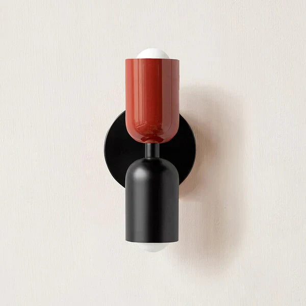 Modern Cylinder Wall Sconce - Metal & Plastic - Dual LED Light - Stylish Fixture - Image 9
