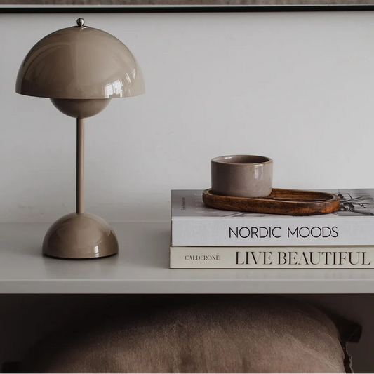 Modern Dome Table Lamp - Iron & Acrylic - Wireless LED Lighting - Image 2