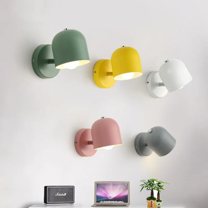 Modern Dome Wall Lamp - Iron & Glass Sconce - Stylish Lighting Fixture - Image 1