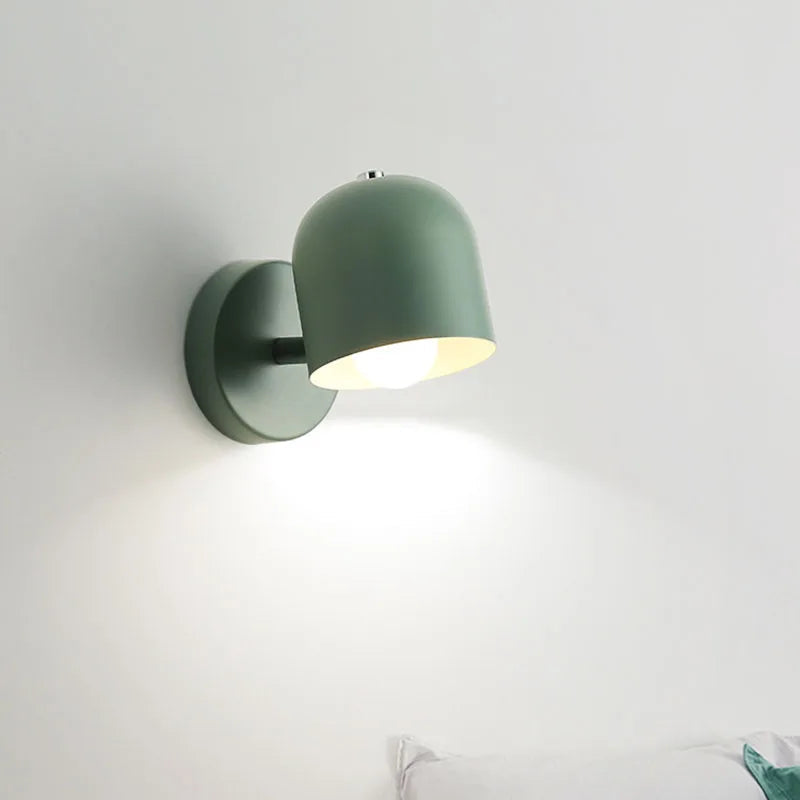 Modern Dome Wall Lamp - Iron & Glass Sconce - Stylish Lighting Fixture - Image 4