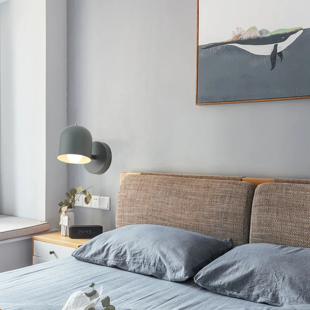 Modern Dome Wall Lamp - Iron & Glass Sconce - Stylish Lighting Fixture - Image 5