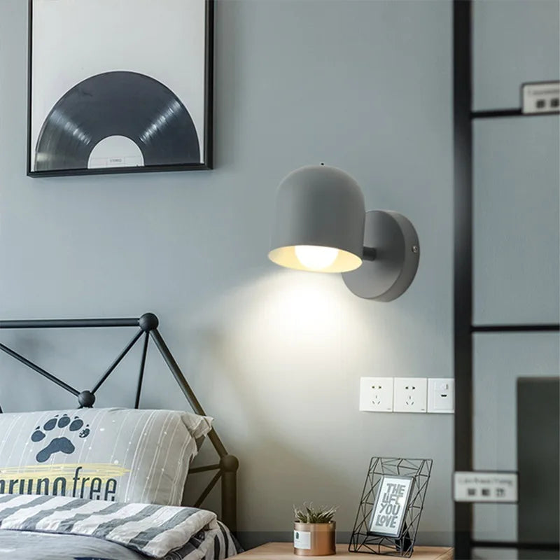 Modern Dome Wall Lamp - Iron & Glass Sconce - Stylish Lighting Fixture - Image 7