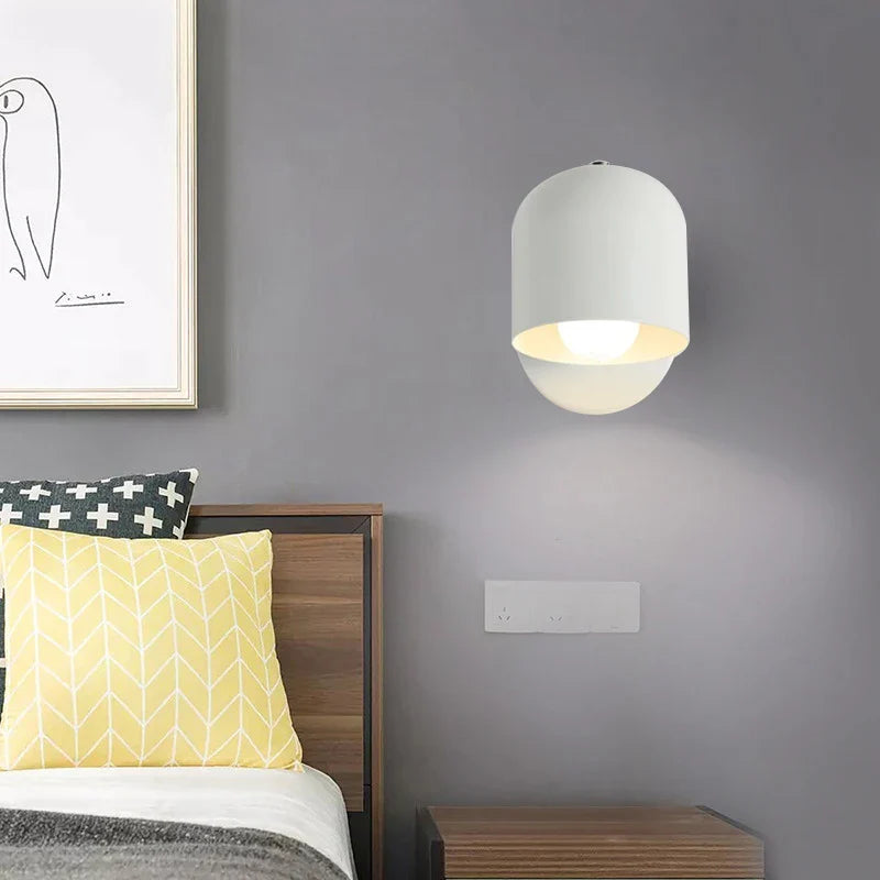 Modern Dome Wall Lamp - Iron & Glass Sconce - Stylish Lighting Fixture - Image 8