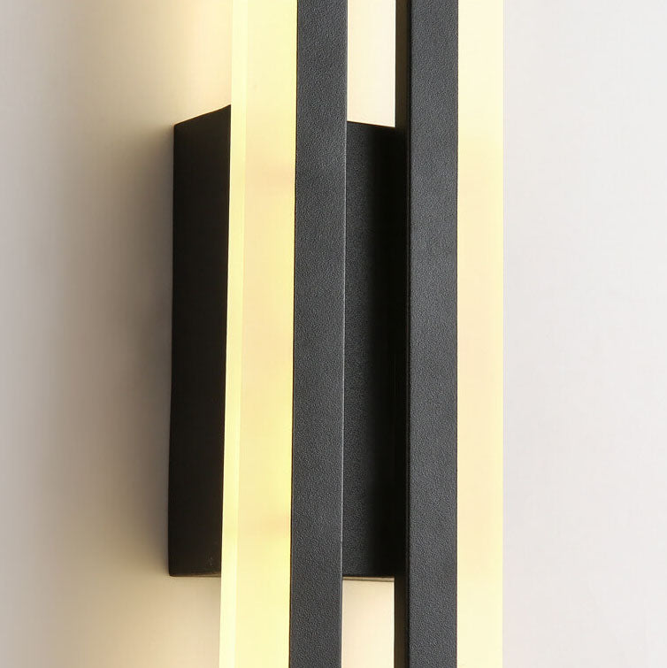 Modern Geometric Wall Sconce - Iron & Acrylic LED Light - Image 2