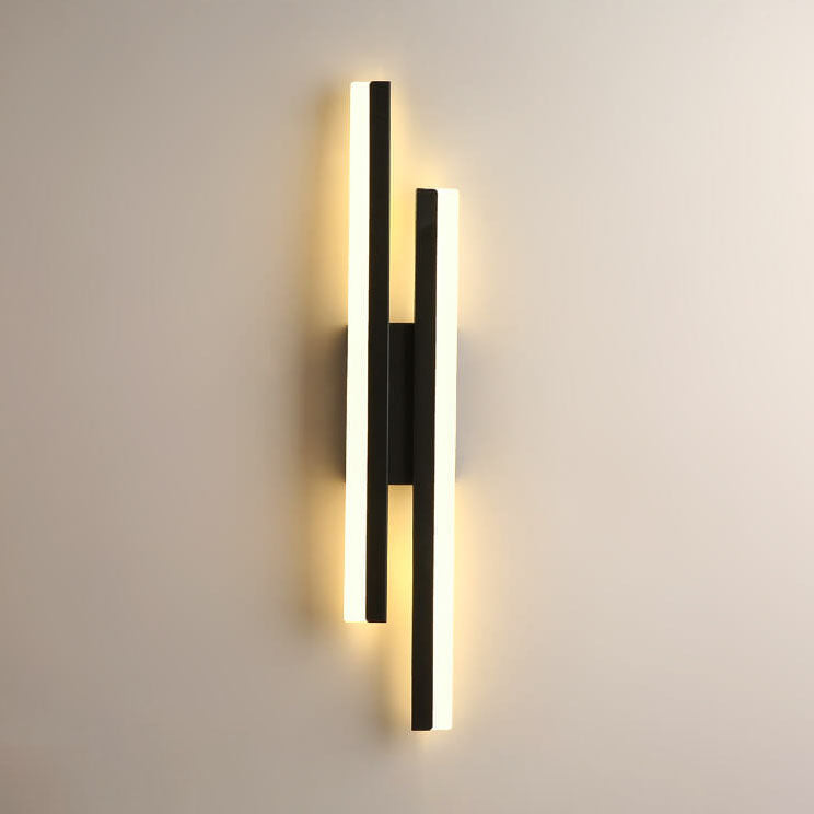 Modern Geometric Wall Sconce - Iron & Acrylic LED Light - Image 4