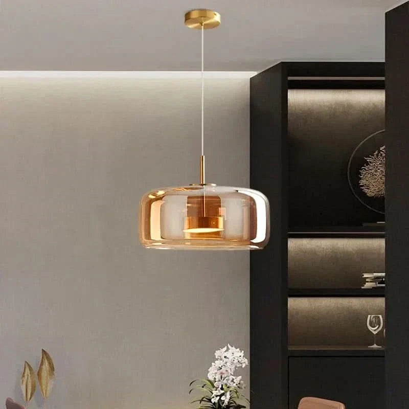 Modern Glass Dome LED Chandelier Light