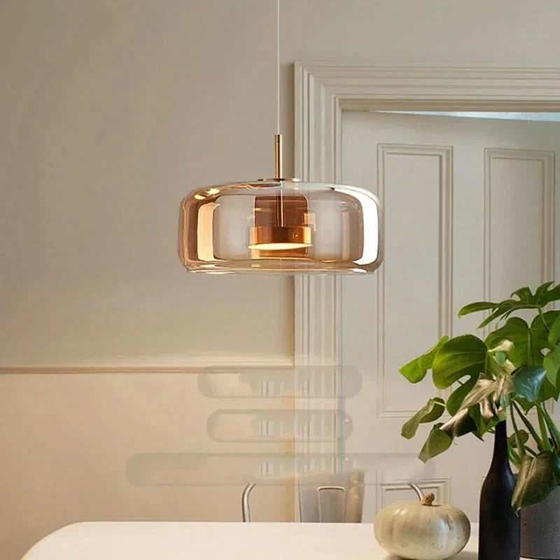 Modern Glass Dome LED Chandelier Light