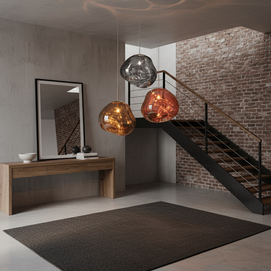 Modern Glass Dome Pendant Light - Elegant Wrought Iron Hanging Lamp - Multi-Light Fixture - Image 4