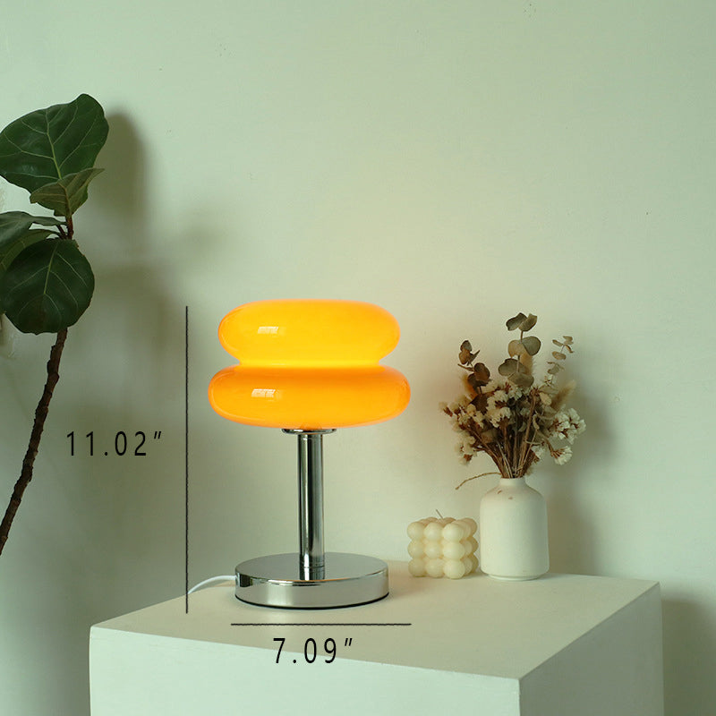 Modern Glass Table Lamp - Stylish LED Light - Plug-in Accent Lamp - Image 3