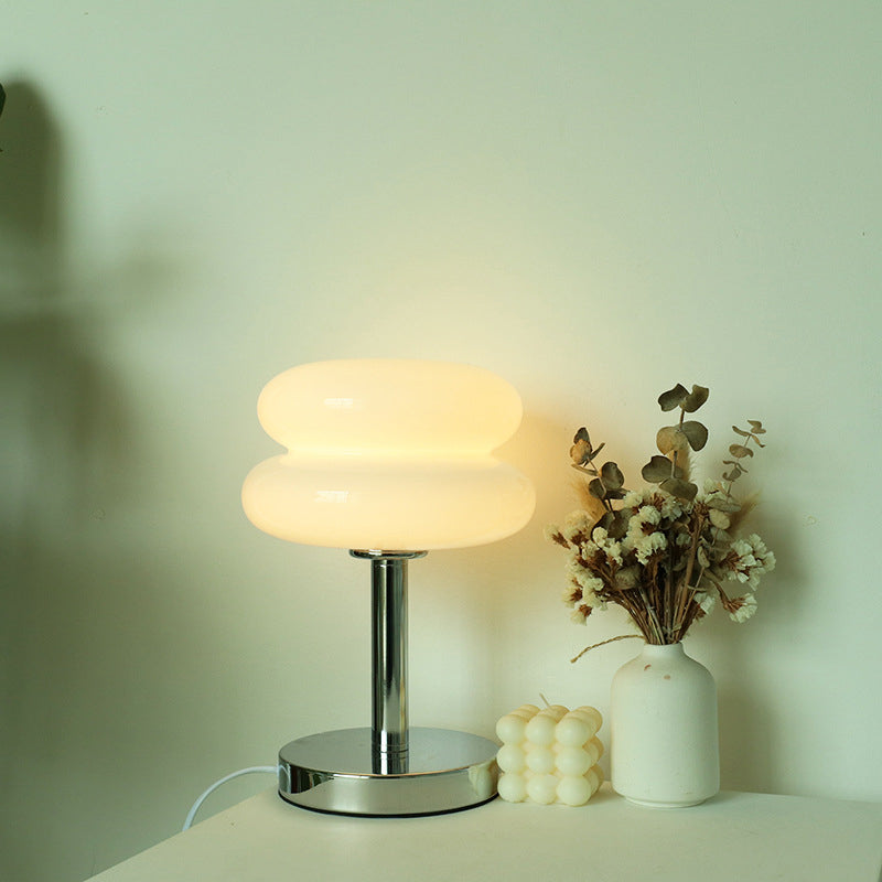Modern Glass Table Lamp - Stylish LED Light - Plug-in Accent Lamp - Image 4