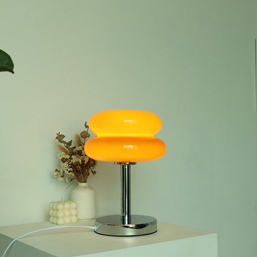 Modern Glass Table Lamp - Stylish LED Light - Plug-in Accent Lamp - Image 6