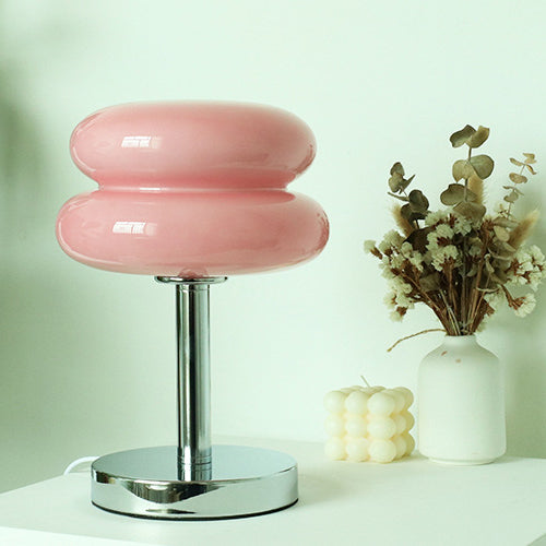 Modern Glass Table Lamp - Stylish LED Light - Plug-in Accent Lamp - Image 7