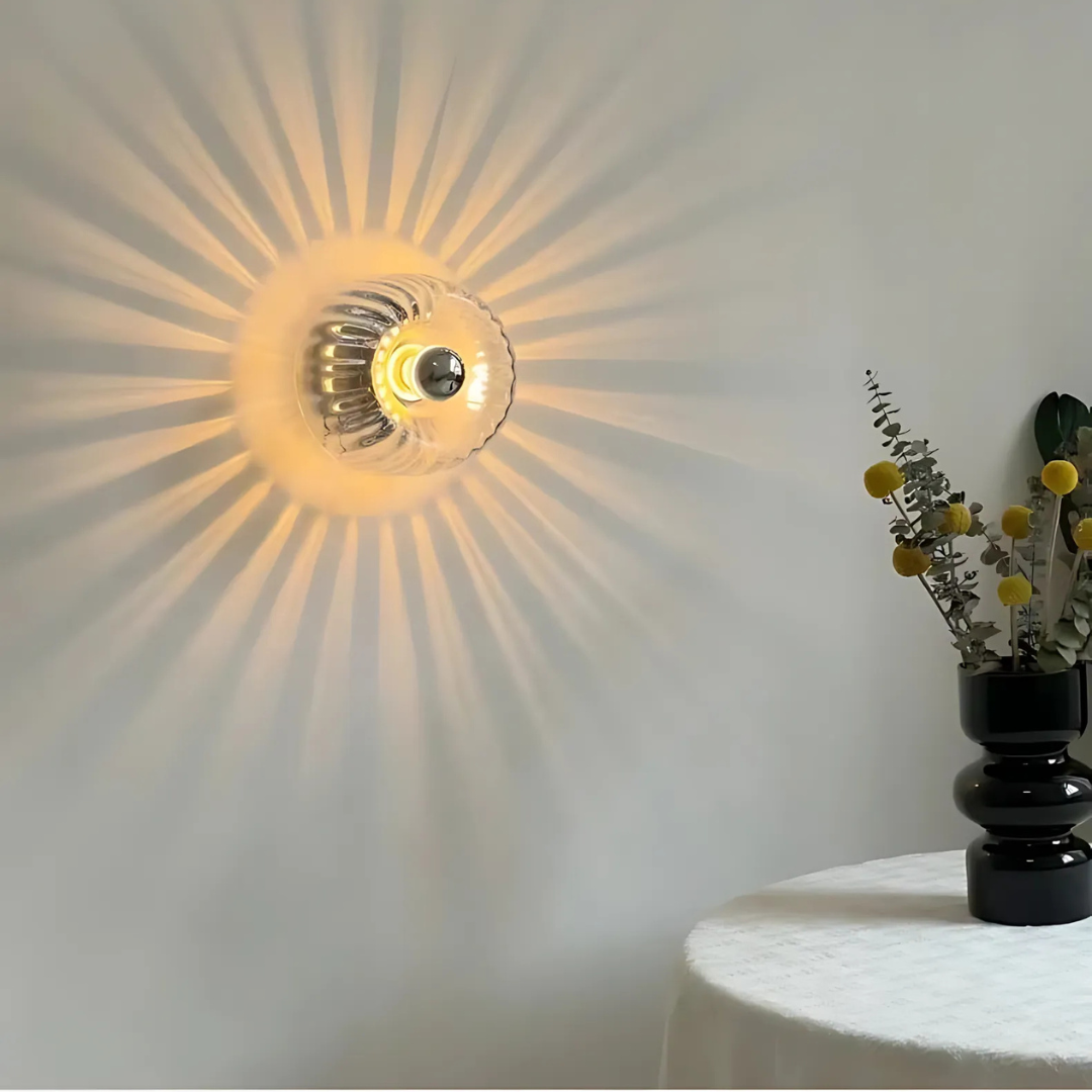 Modern Glass Wall Sconce - Minimalist LED Lighting - Round Accent Light - Image 2